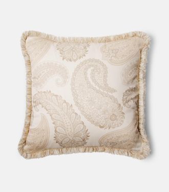 Etro Paisley cotton cushion