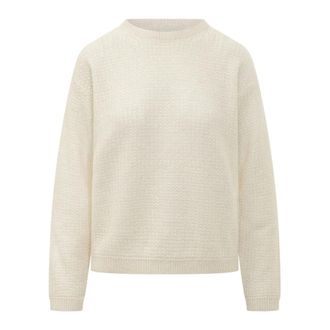 Fabiana Filippi Trui met ronde hals - Dames - Ronde hals truien - Beige - XS - Truien & Vesten