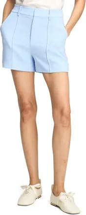 Cinq &agrave; Sept Gabbi Pintuck Shorts in Blue Wisteria at Nordstrom, Size 12