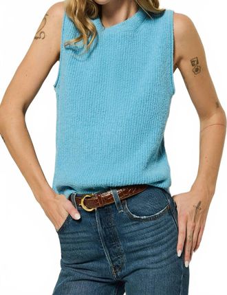 Nation Ltd Eliza Sweater Tank In Blue