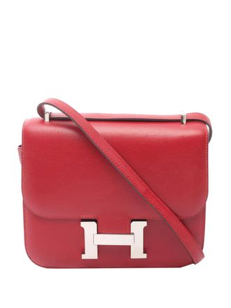 Herm&egrave;s 2017 Mini Epsom Constance III 18 shoulder bag - women - Calf Leather - One Size - Red