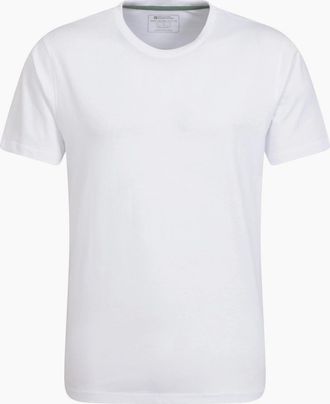 Mountain Warehouse Mens Mountain Warehouse Mens Flint Crew Neck T-Shirt - White - Size: 40