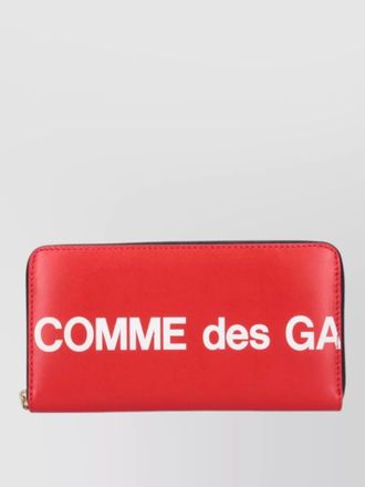 Comme Des Gar&ccedil;ons logo wallet zip around multiple compartments