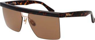 Max Mara Plastic Zonnebrillen - Dames - Zonnebrillen - Bruin - ONE Size - Accessoires