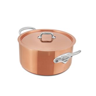 Bloomingdale's M3 S 5.7-Qt Copper Stewpan With Lid, Cast Stainless Steel Handles