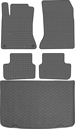 OEM Juego De Alfombrillas De Goma Para Coche Y Maletero Para Mercedes Clase A W176 Hatchback (2012-2018)