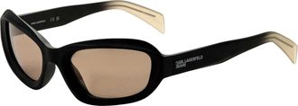 Karl Lagerfeld Unisex 57mm Khaki Sunglasses