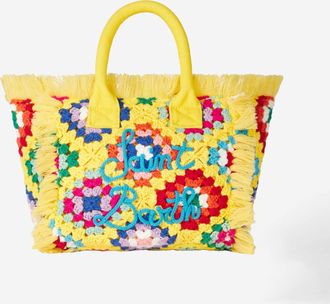 MC2 Saint Barth Colette Crochet Handbag With Fringes