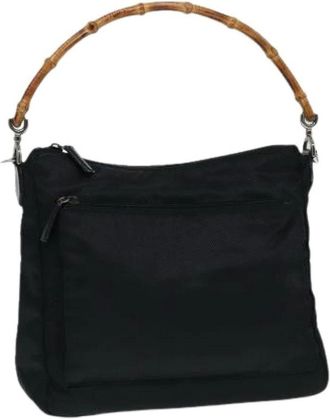 Gucci Pre-owned Shoulder Bags, female, Black, Size: ONE SIZE Pre-owned Vintage bamboo handle bag