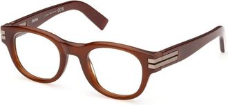 Ermenegildo Zegna Ez 5347 Brillen - Heren - Brillen - Bruin - 49 MM - Accessoires