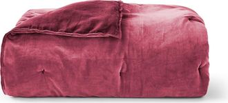 Christy Harewood Luxury Double Sided Velvet Bedspread in Fuchsia at Nordstrom