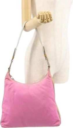 Prada Pre-owned Vintage Schoudertas - Dames - Vintage Schoudertas - Roze - ONE Size - Leer - Vintage