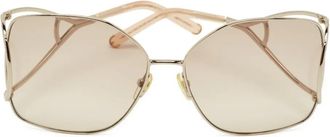 Chlo&eacute; Occhiali da sole oversize Jackson - Oro