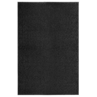 vidaXL Felpudo Lavable Negro 120x180 Cm Vidaxl