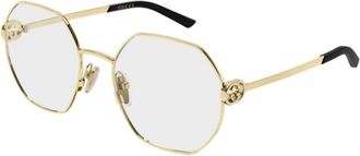 Gucci Glasses, unisex, Yellow, Size: 56 MM Gg2048O Optical Frame