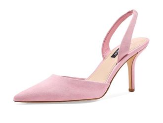 Nine West Paytie Womens Shoes Light Pink Suede : 6.5 M