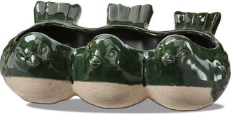 Tag Third Green Birds Glazed Terracotta Planter for Small Plants at Nordstrom