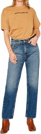 Noend Slacker High Rise Relaxed Straight Jeans In Ten Sleep