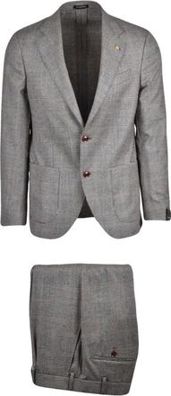 Sartoria Latorre Giacca Stondata - Heren - Business pakken - Bruin - M - Wol - Kostuums