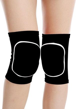 No Brand Rodillera Deportiva Con Dos Almohadillas De Esponja Gruesas: Protege La Articulaci&oacute;n De La Rodilla, Transpirable Y El&aacute;stica, Ideal Para Baile Y Voleib
