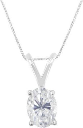 House of Brilliance IGI Certified 10K White Gold 3/8 cttw Diamond Oval Pendant Necklace at Nordstrom