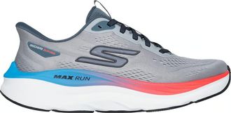 Skechers Mens Max Run Slip-Ins Running Trainers Shoes Grey 221000 - Multicolour Nylon - Size UK 12