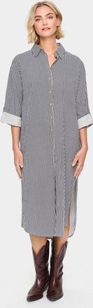 Saint Tropez Jurk Loose fit Ice Nightsky Stripe white blue