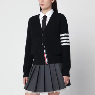 Thom Browne Cardigan Anchor 4-Bar navy in lana
