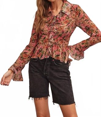 Dress Forum Vintage Rose Blouse In Multi