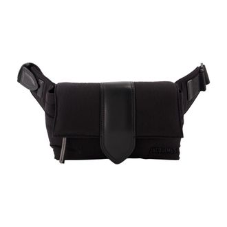 Jacquemus Unisex Belt Bag Black Calfskin