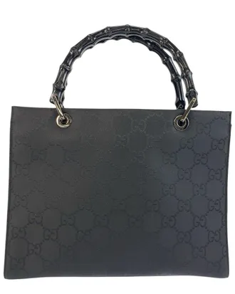 Gucci Bamboo Gg Tote Handbag (Authentic Pre-Loved)
