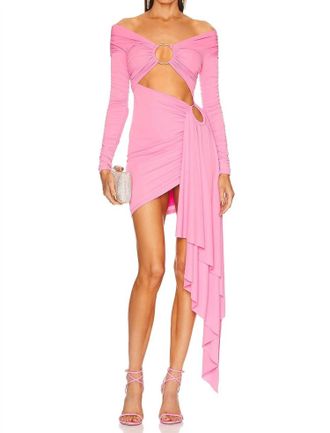 Michael Costello Kurt Mini Dress In Pink