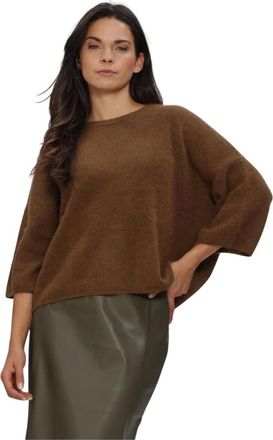 Knit-ted Truien & Vesten, Dames, Bruin, XS, Wol, Hans Top
