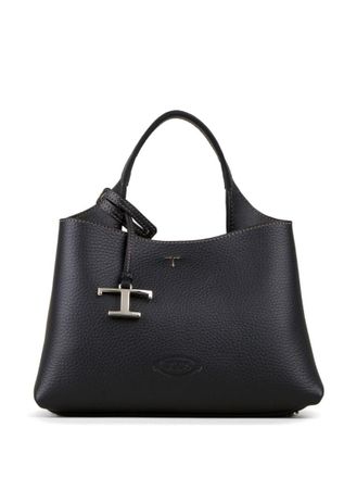 Tod's Black T Timeless micro leather handbag