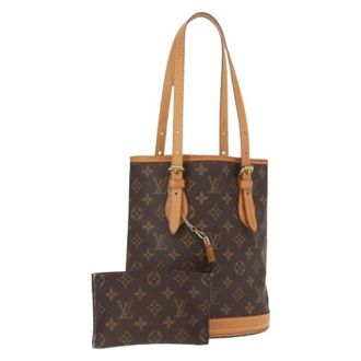 Louis Vuitton Pre-owned Bucket Bags, female, Brown, Size: ONE SIZE Pre-owned Vintage Canvas Bucket Bag