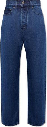 Palm Angels Jeans met Zakken - Heren - Regular Fit Jeans - Blauw - W36 - Katoen - Jeans