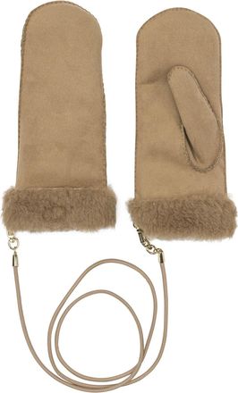 Max Mara Wool Guanti Marrone-Donna