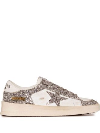 Golden Goose Golden Gans Stardan Leder -Turnschuhe