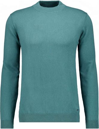 Ragman Rundhalspullover RAGMAN, Herren, Gr. 60, gr&uuml;n, 382, 95% Baumwolle 5% Kaschmir, hoch geschlossener Ausschnitt, Pullover Rundhalspullover