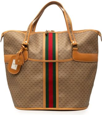 Gucci Pre-owned Gucci Micro GG Supreme Web Tote Unisex KH9G1YR8DZYCF1BM