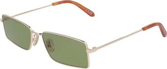 Retro Superfuture Rechthoekige Metalen Zonnebril Chopper - unisex - Zonnebrillen - Bruin - 55 MM - Accessoires