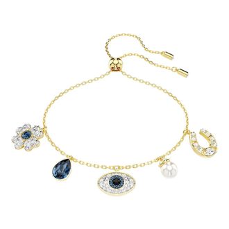 Swarovski Damesarmband Evil Eye Blauw Symbolica 5692162 - Dames - Armbanden - Geel - ONE Size - Accessoires
