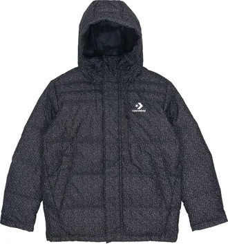 Converse Down Fill Puffer AOP Jacket Asia Sizing Black 10019322-A02