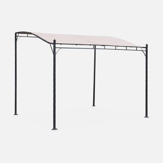 Sweeek 3x2.5m Wall-mounted Pergola in Beige