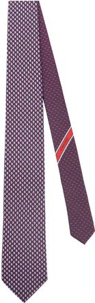 Ferragamo patterned tie - Blauw