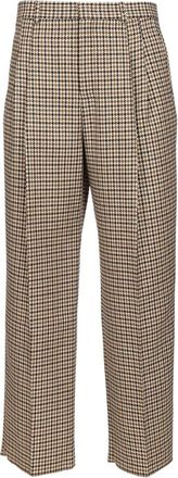 Emporio Armani Tailored Broeken - Heren - Straight fit broeken - Veelkleurig - M - Wol - Broeken