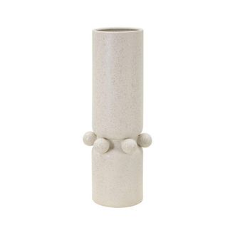 Dmora Objets Borgetto, Compl&eacute;ment De D&eacute;coration, Article D&eacute;coratif, Accessoire De D&eacute;coration, Cr&egrave;me, 16x16 H41 Cm