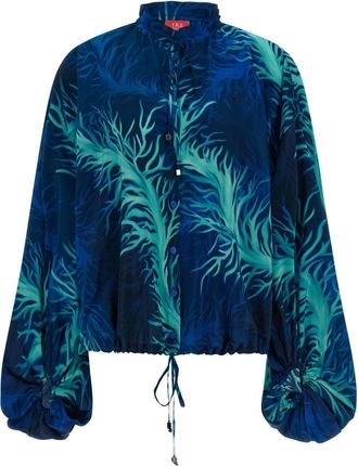 F.R.S. For Restless Sleepers Archilo Shirt - Dames - Blouses - Blauw - S - Overhemden