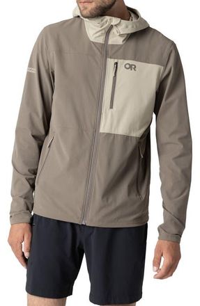 Outdoor Research Ferrosi Hooded Jacket in Gravel/Pro Khaki at Nordstrom, Size Xx-Large