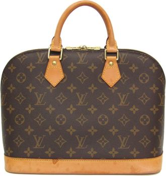 Louis Vuitton Alma Monogram Canvas Brown Canvas Handbag (Pre-Owned)